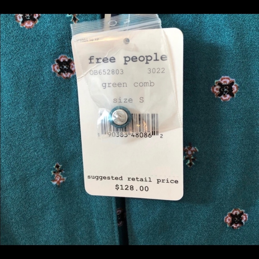 Free People Green Comb Romper - Picture 5 of 5